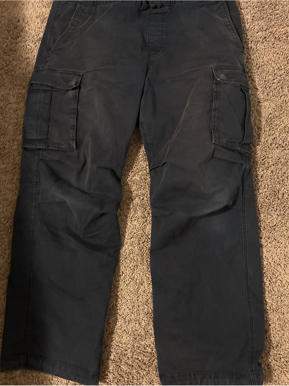 H&M Men's Black Cargo Pants with Utility Pockets